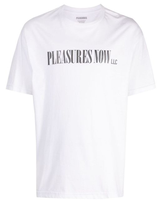 Pleasures logo-print T-shirt