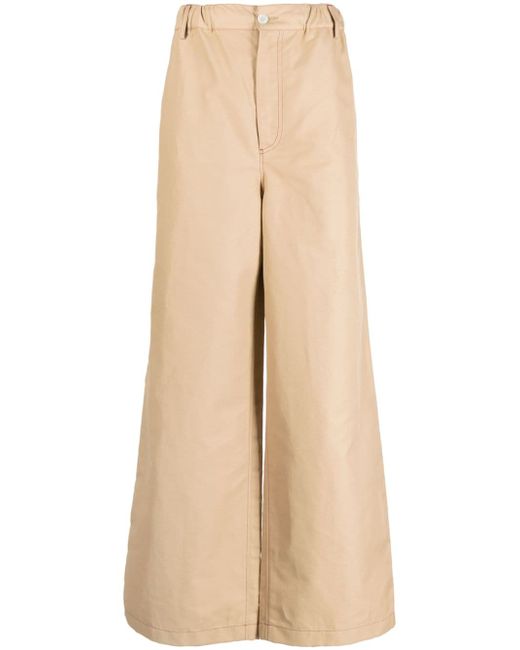 Marni straight-leg elasticated-waistband trousers
