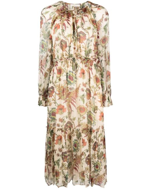 Ulla Johnson Audette floral-print midi dress