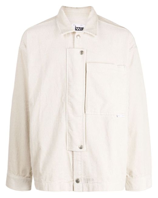 Izzue spread-collar shirt jacket