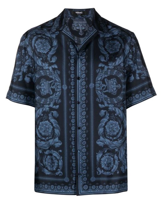 Versace Barroco print shortsleeved shirt