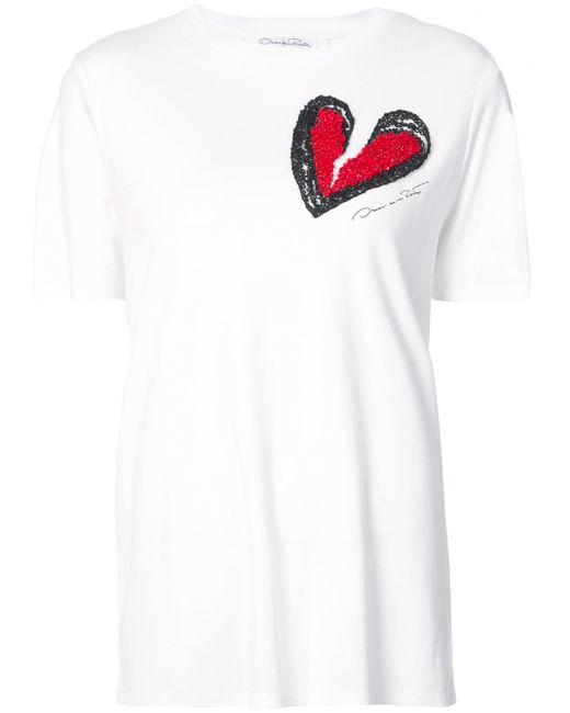 Oscar de la Renta broken heart T-shirt