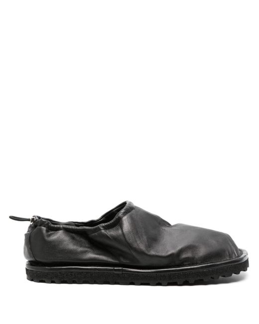 Dries Van Noten drawstring leather slippers