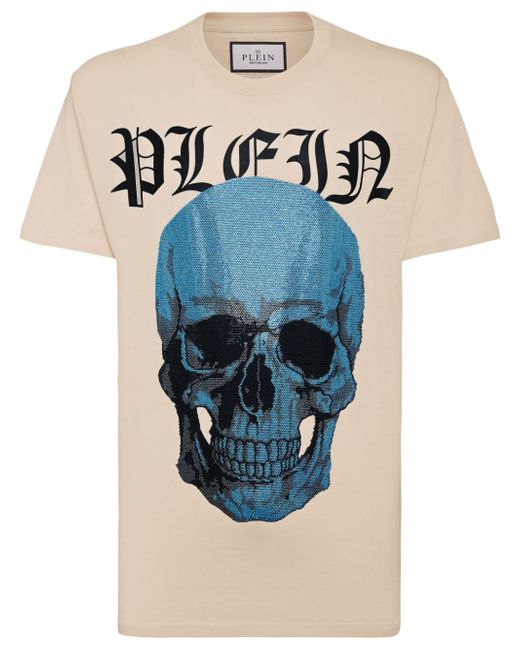 Philipp Plein skull crystal-embellished T-shirt