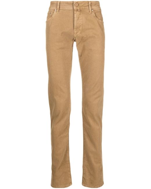 Jacob Cohёn mid-rise cotton chino trousers