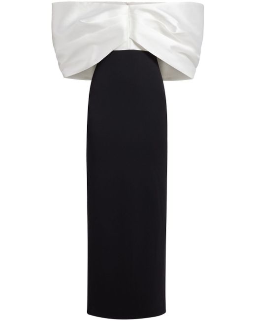Solace London Filippa off-shoulder gown