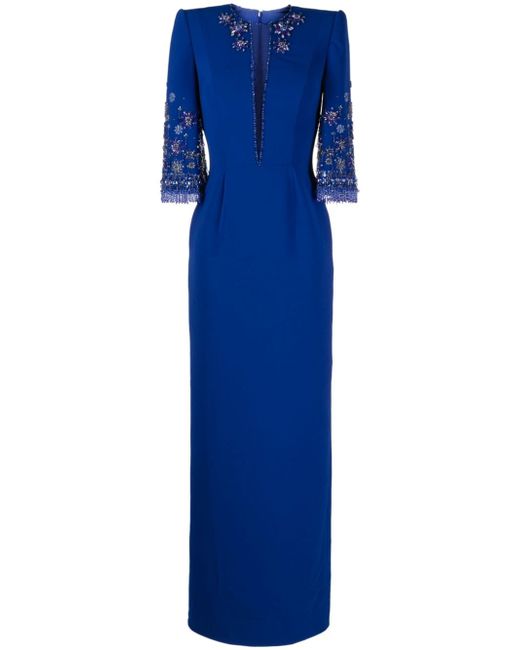 Jenny Packham Sandrine rhinestone-embellished maxi dress