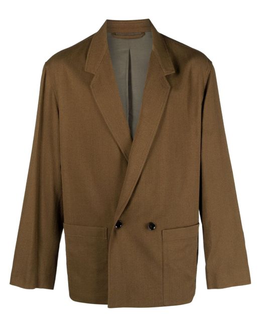 Lemaire notched-lapel double-breasted blazer