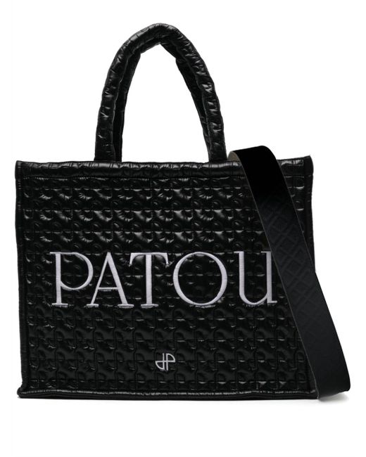 Patou large quilted tote bag