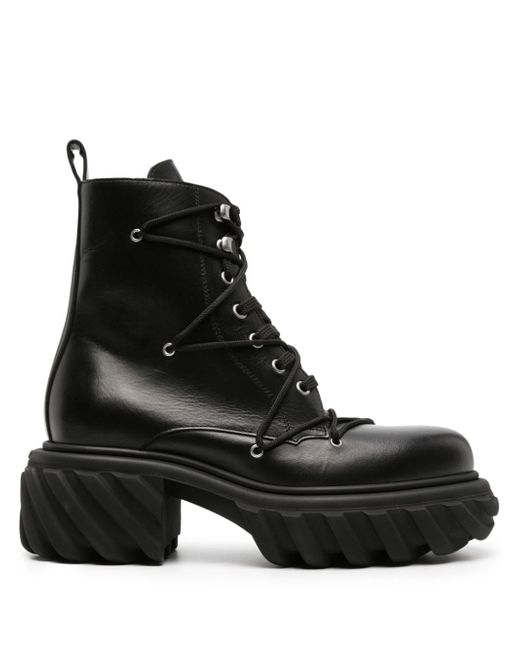 Off-White Tractor Motor leather boots