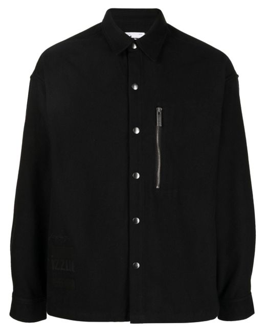 Izzue zipped-pocket buttoned shirt