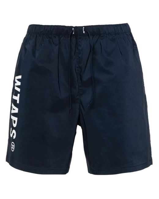 Wtaps logo-print drawstring shorts
