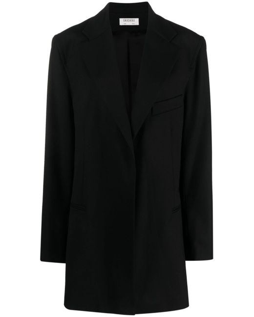 Gauchère notched-lapels single-breasted coat