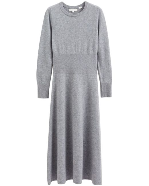 Chinti And Parker crew-neck long-sleeved midi dress
