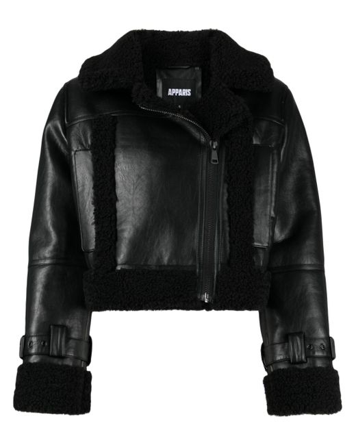 Apparis Jay faux-leather biker jacket