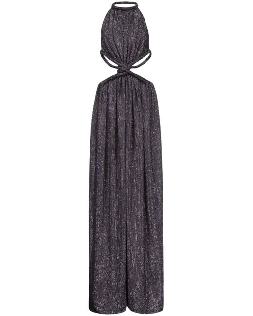 Area crystal-embellished knot gown