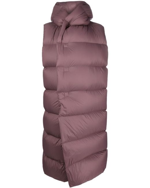 Rick Owens quilted hooded gilet