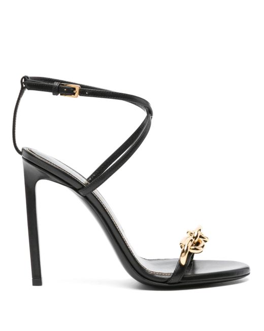 Tom Ford Chain 105mm leather sandals