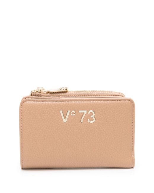 V°73 logo-plaque faux-leather wallet