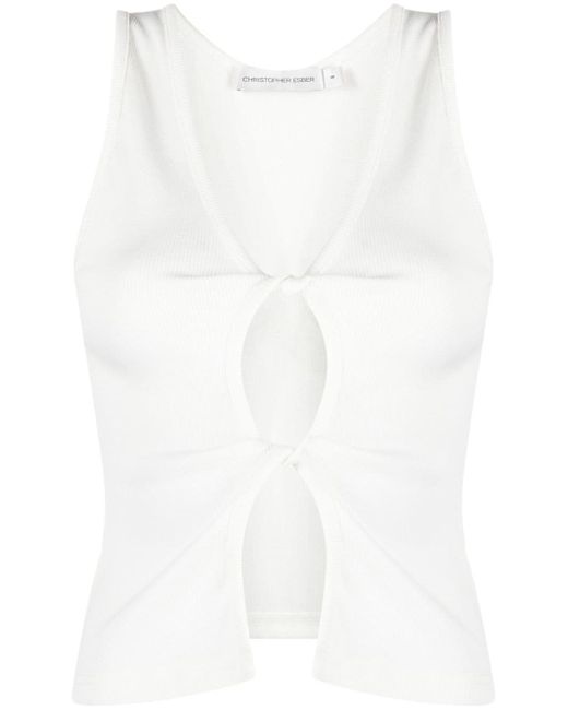 Christopher Esber cut-out twisted tank top