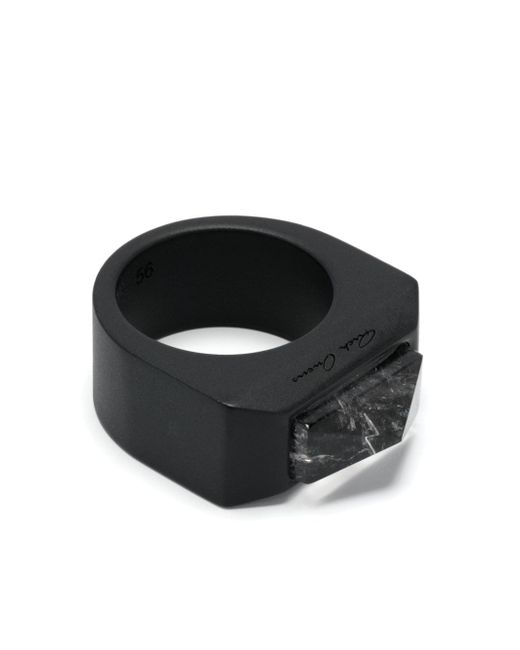Rick Owens crystal-embellished chunky ring