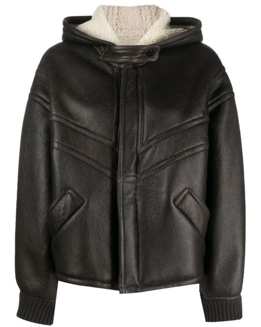 Giorgio Brato shearling-lining leather jacket