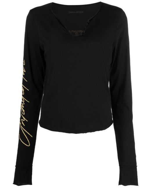 Zadig & Voltaire Concert Crush long-sleeved T-shirt