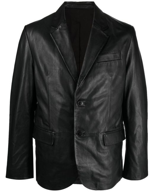 Zadig & Voltaire Valfried single-breasted leather blazer
