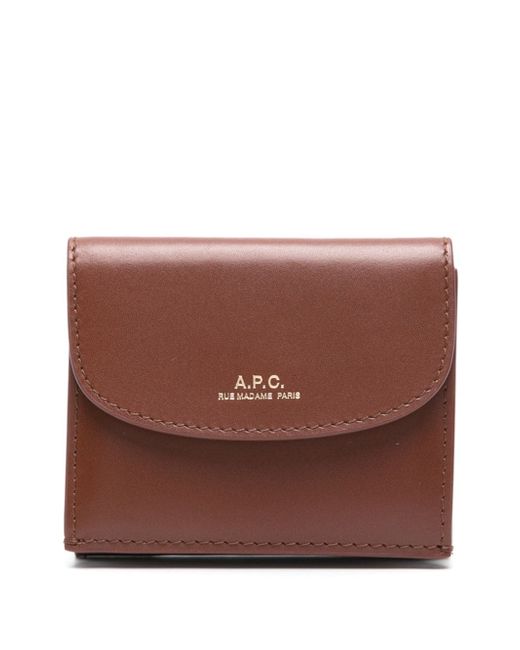 A.P.C. logo-stamp wallet
