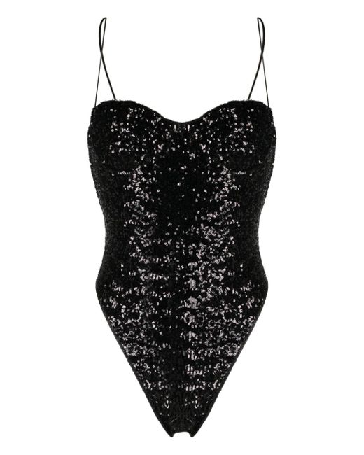 Oséree sequinned underwire swimsuit