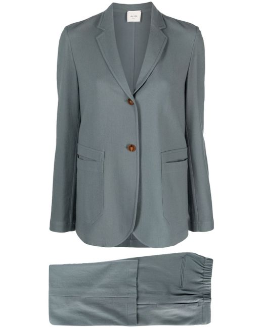 Alysi single-breasted buttoned trouser suit