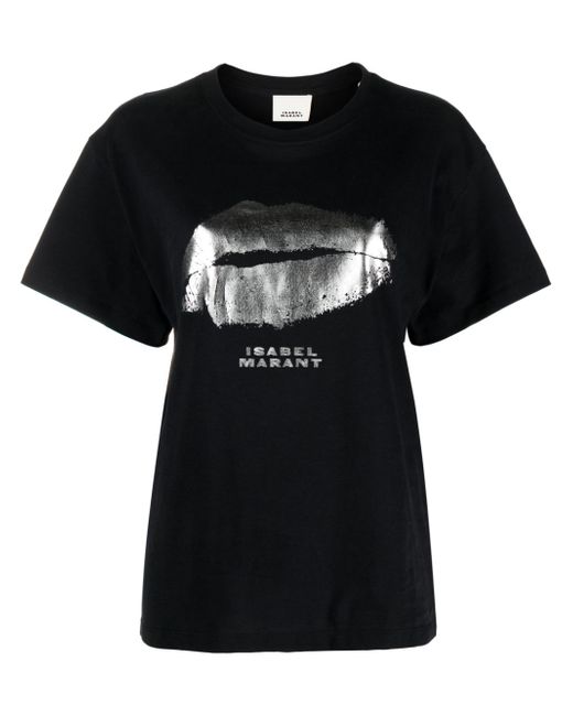 Isabel Marant logo-print organic-cotton T-shirt