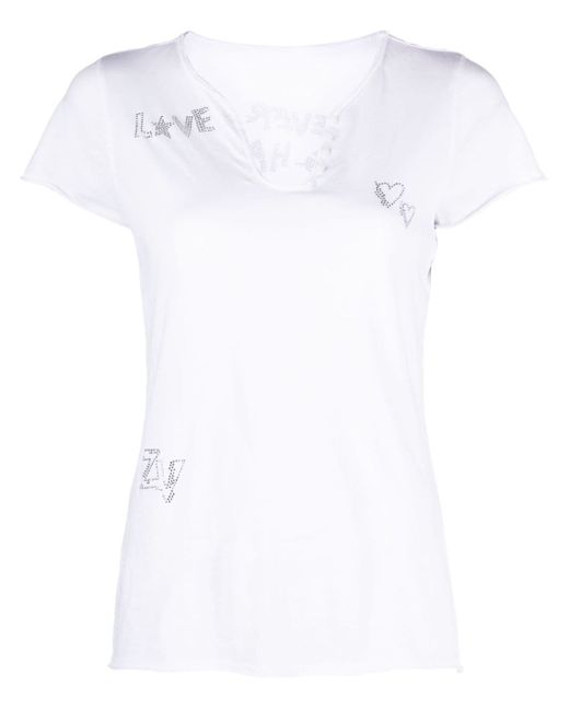 Zadig & Voltaire rhinestone-embellished T-shirt