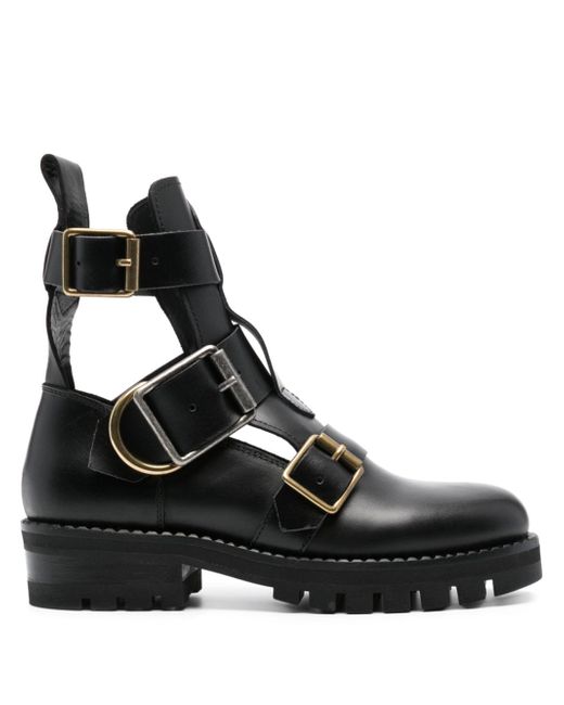 Vivienne Westwood buckled leather ankle boots