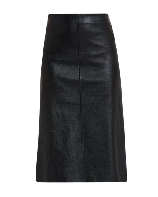 Brunello Cucinelli leather pencil skirt