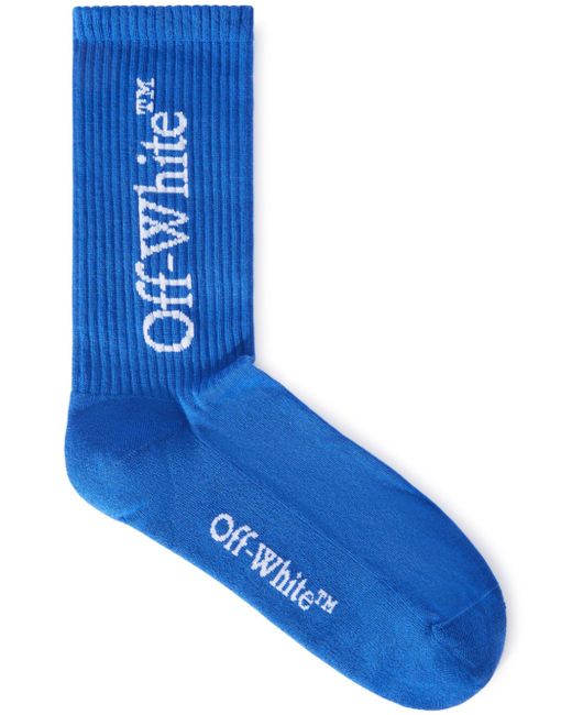 Off-White Bookish-print mid-calf socks
