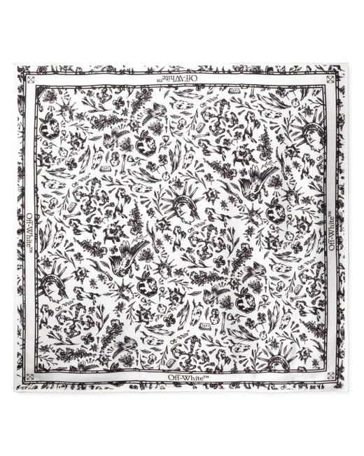 Off-White tattoo-print scarf