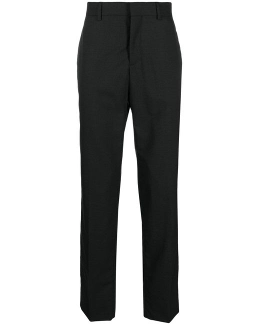 Moschino plaid-pattern virgin-wool tailored trousers