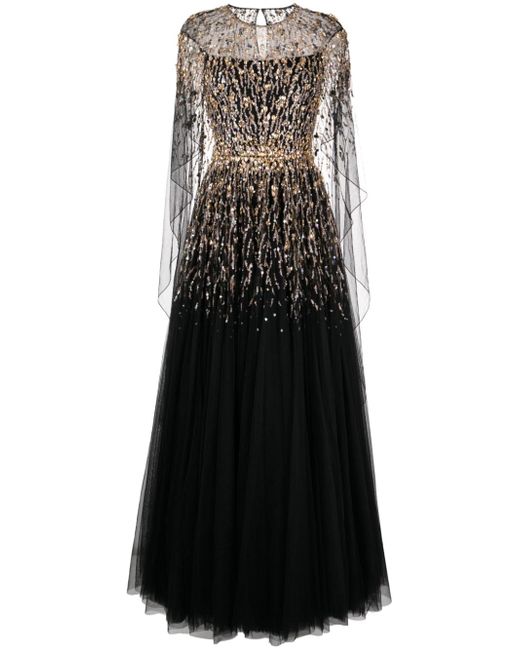 Jenny Packham Ursula crystal-embellished gown dress
