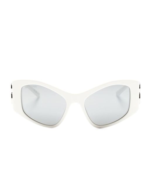 Balenciaga Dynasty D-frame logo-plaque sunglasses