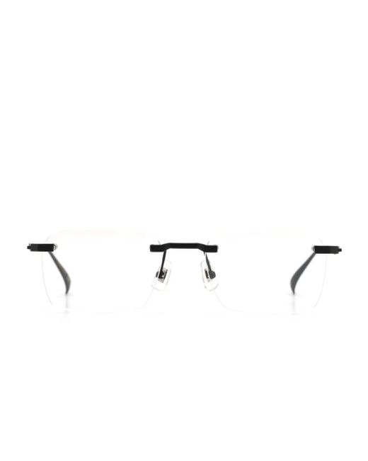 Dunhill rimless rectangle-lens glasses