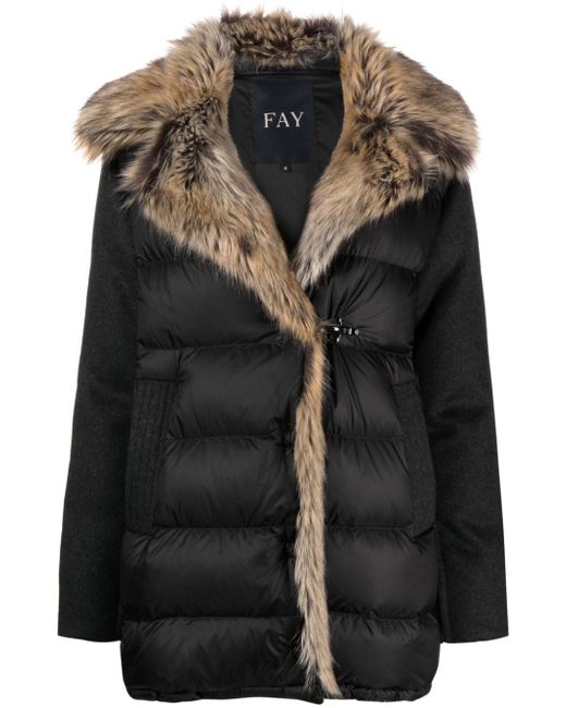 Fay quilted wool jacket