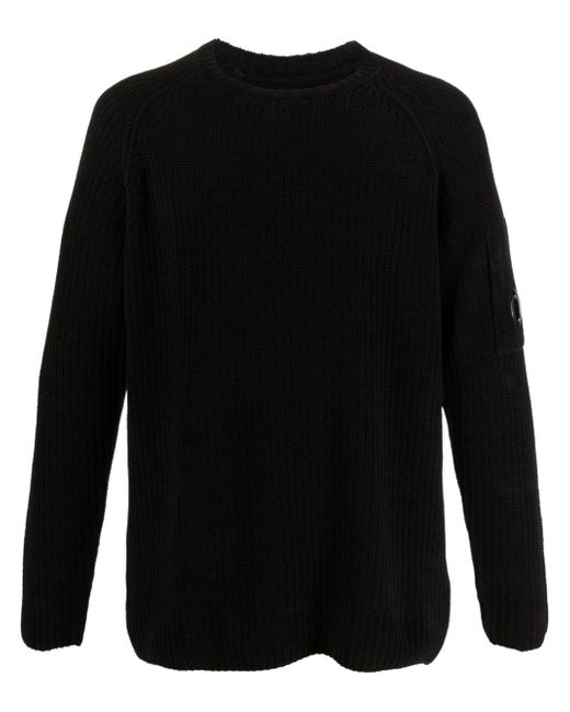 CP Company Lens-detail ribbed jumper