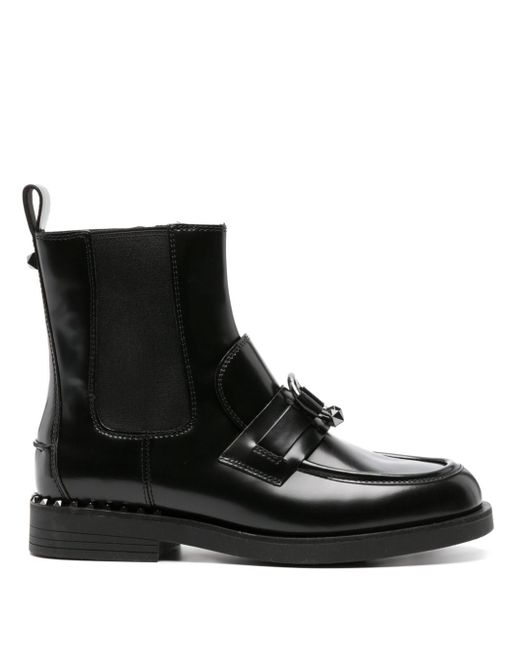Ash stud-embellished leather boots