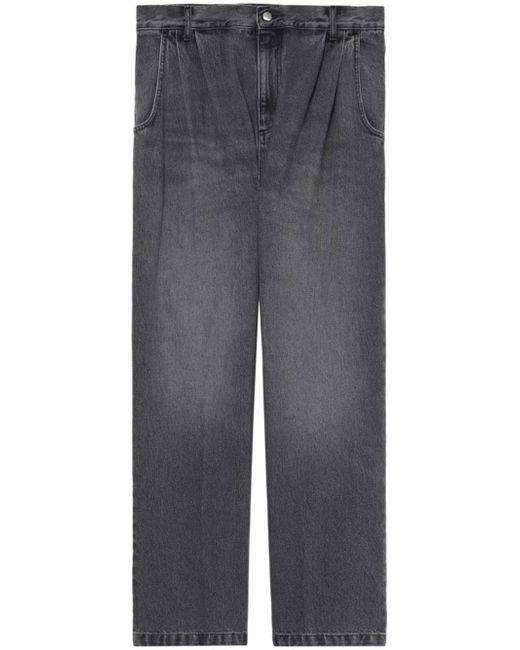 mfpen pleat-detailing straight-leg jeans