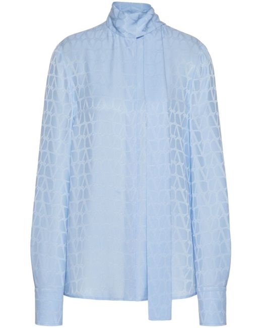 Valentino Garavani Toile Iconographe jacquard blouse