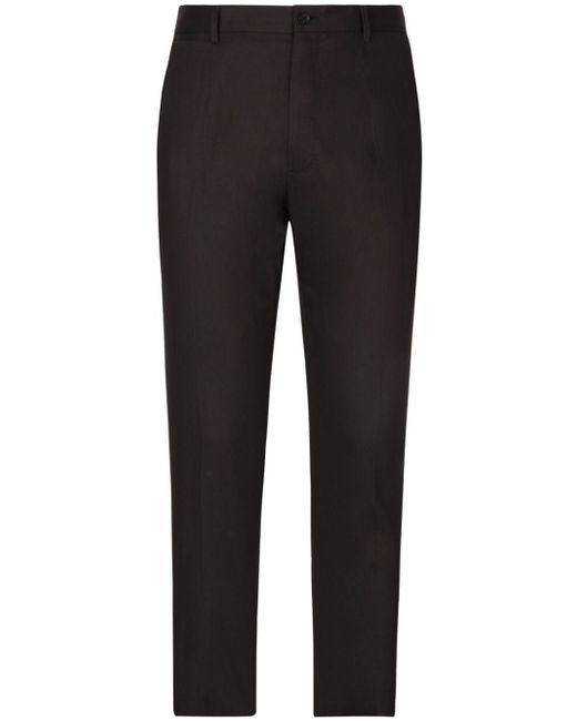 Dolce & Gabbana slim-cut cotton trousers