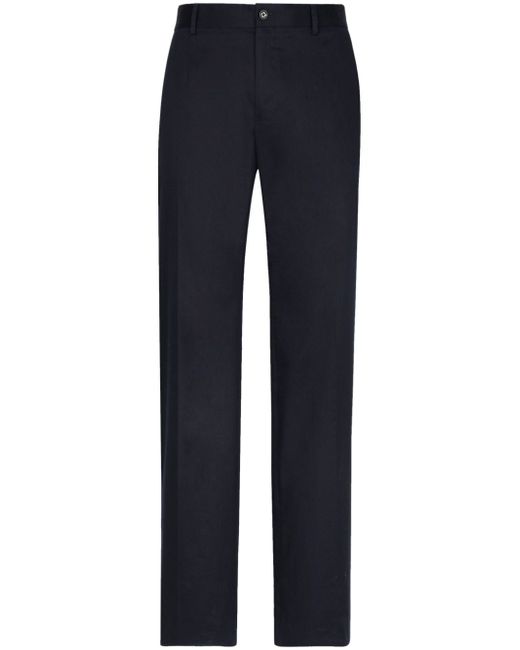 Dolce & Gabbana straight-leg cotton trousers