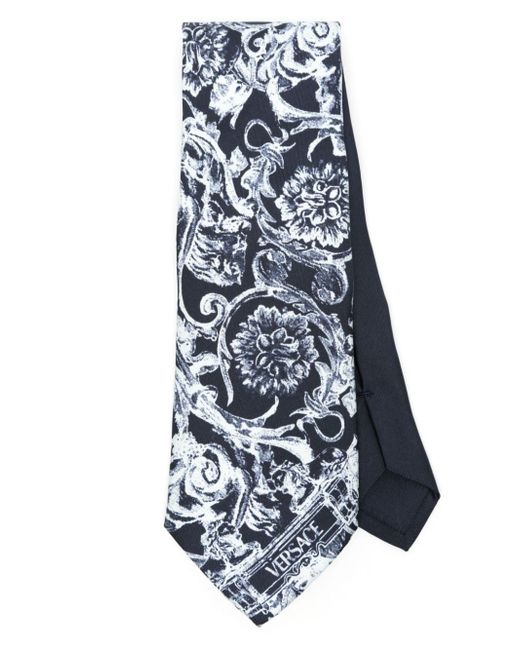 Versace Barocco-print tie