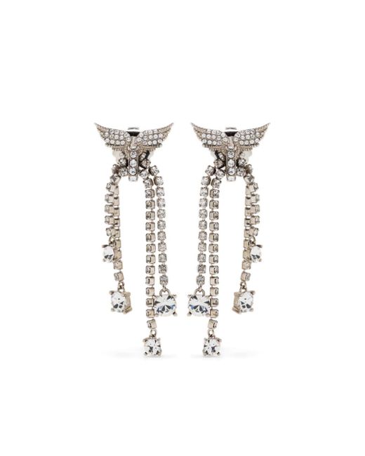 Zadig & Voltaire crystal-embellished drop earrings